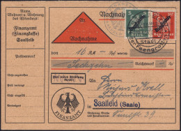 SAALFELD/ (Saale) 1/ Stadt/ *der Feengrotten* 1927 (28.5.) HWSt Auf Dienst 5 Pf. U. 10 Pf. Adler (Mi.D 106/07) Klar A. I - Other & Unclassified