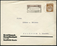 SAALFELD (SAALE)/ *1g/ STADT DER/ FEENGROTTEN/ FARBIGE TROPFSTEINHÖHLEN 1935 (12.12.) Dekorativer MWSt = Querschgnitt De - Other & Unclassified