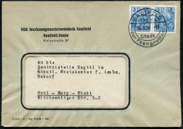 SAALFELD/ (Saale) 1/ Stadt/ Der Feengrotten 1954 (26.6.) Alter HWSt Klar Auf Firmen-Bf.: VEB WERKZEUGMASCHINEN-FABRIK Sa - Sonstige & Ohne Zuordnung