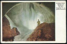 ÖSTERREICH 1936 (5.6.) 1K: OBERTRAUN/*a* + Viol. HdN: DACHSTEINHÖHLEN/Riesen-Eishöhle 1461m/ SCHÖNBERG-ALPE.., Color-Fot - Andere & Zonder Classificatie