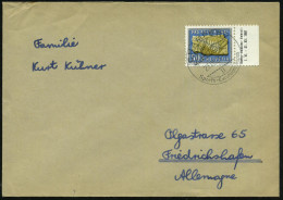 SCHWEIZ 1961 (Aug.) 50 C. + 10 C. Versteinerter  F A R N  , EF, Randstück + Randinschrift , Klar Gest. Ausl.-Bf.  (Mi.73 - Autres & Non Classés