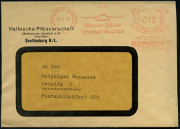 SENFTENBERG (ND.LAUSITZ)/ Pfänner-Gläser/ Pfänner-Flaschen/ HALLE/ PFÄNNERSCHAFT/ ABT.MANSFELD AG.. 1934 (26.9.) AFS Fra - Verres & Vitraux