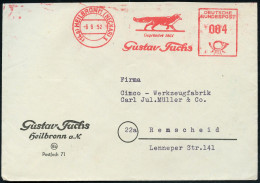 (14a) HEILBRONN (NECKAR)1/ ..Gustav Fuchs 1952 (6.6.) AFS Francoryp "Psthorn DEUTSCHE BUNDESPOST"= Fuchs , Firmen-Bf. (o - Chiens