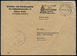 MÜNSTER (WESTF)2/ Bb/ "Der Gute Brief"/ Fordert/ ..Angabe D./ Empfängers U.Abs. 1942 (6.11.) Seltener MaWSt = Histor. We - Chiens