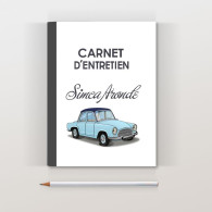 Carnet D'entretien Simca Aronde P60 Bleue - Voitures