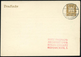 LEIPZIG/ MESSE/ AUSSTELLUNGSPLATZ 1928 (2.3.) 1K-Brücken-SSt = Hauspostamt Messe Auf PP 3 Pf. Adler, Braun "Drucksache"  - Autres