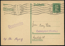 LEIPZIG O 27/ MM/ MESSESTADT 1928 (25.4.) Seltener Roll-WellenSt (6 Wellen) Klar Gest. Inl.-Karte (Bo.74 Ro, Nur 1928 Ve - Other