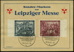 (10b) LEIPZIG C1/ MM/ HERBSTMESSE../ A 1949 (30.8.) SSt 2x Auf Kompl. Satz "Leipz. Messe" = Goethe Auf Der Leipz. Messe  - Other