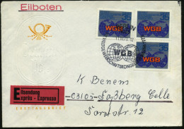 D.D.R. 1973 (11.10.) 35 Pf. "VIII. Weltgewerkschaftskongress WGB", 3 Stück Wie MeF (u.a. Rs.) SSt.: 1085 BERLIN/WGB.. (2 - Autres & Non Classés