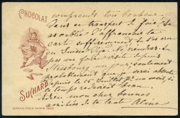 SCHWEIZ 1900 (1.7.) PP 5 Pf. Tellknabe, Grün: CHOCOLAT SUCHARD, GRAND PRIX PARIS 1900 = Kind In Clown-Kostüm (u. Lupe, S - Otros & Sin Clasificación