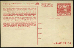 TSCHECHOSLOWAKEI 1919 Sonder-P 20 H. Hradschin, Rot: The American Relief Administration.. = US.-Kinderhilfe Für Europa = - Other & Unclassified