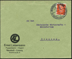 NEUSTADT B. COBURG/ DIE BAYERISCHE PUPPENSTADT 1932 (1.9.) HWSt = 2 Puppen , Klar Gest. Firmen-Bf.: Ernst Liebermann, Pu - Non Classés