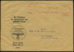 BERLIN W35/ Reichskammer/ Der/ Bildenden Künste 1944 (3.7.) AFS Francotyp Auf Dienst-Bf: Der Präsident Der Reichskammer. - Autres