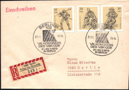 102 BERLIN 25/ VIII.KONGRESS/ DES VBK-DDR 1978 (21.11.) SSt = Hauspostamt Palast Der Republik (DDR-Volks-kammer) VBK = V - Other