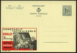 BELGIEN 1958 1,50 F. Reklame-P., Grau: ZANDTAPIJT/TAPIS DE SABLE../KRÜGER/BIER.. = Pflastermalerei (histor., Christl. Ge - Other