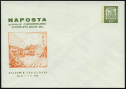 Berlin-Tiergarten 1963 PU 10 Pf. Dürer Bzw. PU 15 Pf. Luther: AKADEMIE DER KÜNSTE.. = Ausstellungsort ! (NAPOSTA) Ungebr - Musea