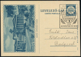 UNGARN 1935 (17.8.) 10 F. BiP Krone, Blau: BUDAPEST SZEPMÜVESZETI MUZEUM = National-Galerie , SSt.: BUDAPEST 4/VI. FOISK - Museen