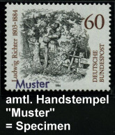 B.R.D. 1984 (Mai) 60 Pf. "100. Todestag Ludwig Richter" Mit Amtl. Handstempel  "M U S T E R" , Postfr. = Holzschnitt "Gh - Other & Unclassified
