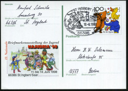 St.Ingbert 1998 100 Pf. Sonder-P "Für Die Jugend" = Comic-Figuren: Maus, Ente, Elefant, Tiger, Känguruh U.a. , 1x Passen - Bandes Dessinées