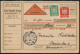 Berlin W 35 1926 (9.7.) Adler 5 Pf. U. 10 Pf. Mit Firmenlochung "E R/ V" = Ernst Rowohlt-Verlag = Verleger Von Brod, Kaf - Other