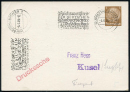 WUPPERTAL-BARMEN 1/ B/ Reichswettstreit/ DER DEUTSCHEN/ Mundartdichter/ Der Goldene Spatz.. 1939 (5.6.) MWSt = Wappen "G - Autres