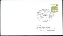 7880 BAD SÄCKINGEN 1/ Die Trompeterstadt/ Ehrt/ J.V.v.Scheffel.. 1986 (1.7.) SSt = Kopfbild U. Trompeter , Klar Gest. In - Writers