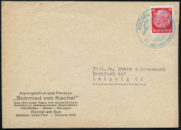 KOCHEL/ Am See/ Mit Herzogstand.. 1940 (20.1.) B L A U E R  HWSt (Landschaft) = Literar. Schauplatz Des "Schmieds V. Koc - Writers