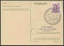 (17b) MEERSBURG (BODENSEE)/ WIRKUNGSKREIS/ U.RUHESTÄTTE/ DER/ ANNETTE VON DROSTE-HÜLSHOFF 1948 (24.5.) SSt = Kopfbild, E - Writers