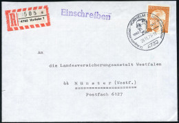 4732 VORHELM 1/ 1862 1947/ Dr.Augustin Wibbelt/ Priester + Heimatdichter 1973 (28.11.) SSt (Kopfbild) + RZ: 4732 Vorheim - Ecrivains