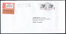 B.R.D. 1995 (3.12.) 400 Pf. Charlotte V. Stein, Reine MeF: Senkr. Paar , Gest + RZ: 02625 Bautzen 1/h, Portorichtiger Fe - Schriftsteller