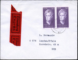 D.D.R. 1972 (Feb.) 50 Pf. Friederike C. Neuber, Reine MeF: Paar = Theater-Reformerin, Lessing-Freundin , Sauber Gest. BR - Théâtre