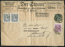 ÖSTERREICH 1912 (Jan.) Privat-Zeitungs-Sb 2 H. Merkurkopf, Grün: "Der Strom" Monatsschrift Der "Freien Volksbühne", Wien - Theatre