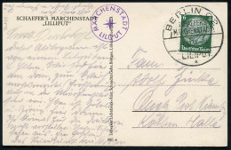 BERLIN C 2/ SCHAEFERS/ MÄRCHENSTADT/ LILIPUT/ * 1934 (6.12.) Seltener SSt + Kleiner Viol. 1K-HdN: MÄRCHENSTADT LILIPUT A - Cirque