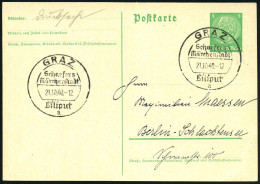 GRAZ/ Schaefers/ Märchenstadt/ Liliput/ A 1940 (21.10.) Seltener SSt , Klar Gest.  Inl.-Karte (Bo.14  = Seltener Ort!) - - Cirque