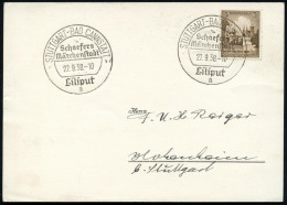 STUTTGART-BAD CANNSTATT/ Schaefers/ Märchenstadt/ Liliput/ A 1938 (22.9.) Seltener SSt Klar Auf Inl.-Karte (Bo.79) - MÄR - Circo