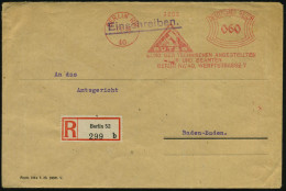 BERLIN NW/ 40/ BUTAB/ BUND DER TECHN.ANGESTELLTEN/ U.BEAMTEN 1929 (7.2.) AFS 060 Pf. = Zirkel (u. Hand Mit Hammer) = Gew - Other