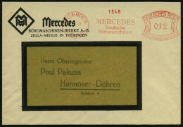 ZELLA-MEHLIS/ (THÜRING:)/ MERCEDES/ Deutsche/ Büromaschinen 1933 (2.11.) AFS  Francotyp Auf Firmen-Bf.: Mercedes BÜROMAS - Informática