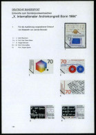 B.R.D. 1984 (Jan.) 70 Pf. "X. Internat. Archivkongreß Bonn", 13 Verschied. Color-Entwürfe D. Bundesdruckerei Auf 2 Entwu - Computers
