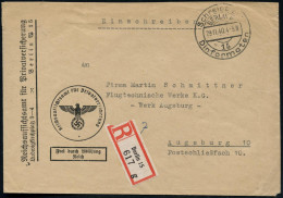 BERLIN W/ 15/ Schreibt Auf/ Dinformaten 1940 (29.11.) HWSt + RZ: Berlin 15/g (links Etw. Verkürzter) Markenloser Dienst- - Autres