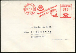 5828 ENNEPETAL-MILSPE/ ABC/ Innensechskantschrauben/ DIN 912 8G 1963 (3.7.) AFS = Norm-Schraube (+ Logo Mit3 Schrauben)  - Sonstige