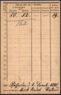 MEERANE 7-SACHS/ ** 1880 (2.12.) 1K Auf Statistik-Antwort-Kt.: Julius Pickenhahn.. Haushaltzählung In Pfäfferoda (n. Gla - Andere