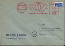 (14b) ALDINGEN (b SPAICHINGEN)/ Die Guten..Werkzeuge/ HOMMEL & KELLER KG. 1952 (20.5.) Dekorativer AFS = 8 Verschied. Me - Sonstige