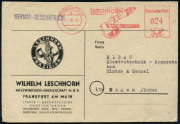 FRANKFURT (MAIN)/ 1/ LESCHHORN/ PRÄZISIONS-FABRIKATE 1947 (13.10.) Aptierter AFS Francotyp "Posthorn Deutsche Post", NS- - Otros