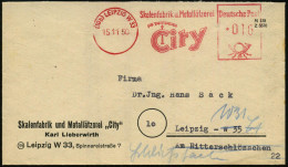 (10b) LEIPZIG W33/ Skalenfabrik U.Metallätzerei/ City 1950 (15.11.) AFS Francotyp = Meßskala , Firmen-Bf.: Skalenfabrik  - Andere