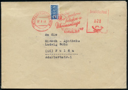 (16) FRANKFURT (MAIN) 16/ TN/ Die/ Moderne/ Telefon-u/ Uhrenanlage/ TELEFONBAU UND/ NORMALZEIT 1949 (27.9.) AFS Postalia - Uhrmacherei