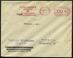 SCHWENNINGEN/ (NECKAR)/ ..die Weltberühmte/ Uhrenindustriestadt/ DEUTSCHES REICH 1931 (23.9.) Seltener PFS 004 Pf. Achte - Horlogerie