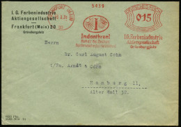 FRANKFURT (MAIN)/ 20/ Indanthren!/ Merk Dir Das Zeichen../ I.G.Farben.. 1931 (16.3.) AFS Francotyp = Sonne U. Regewolke  - Clima & Meteorología