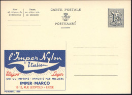 BELGIEN 1959 1,50 F. Reklame-P. Wappenlöwe, Grau: L'Jmper Nylon..PACHER..LIEGE = Regenabweisende Nylon-Markise , Ungebr. - Klimaat & Meteorologie