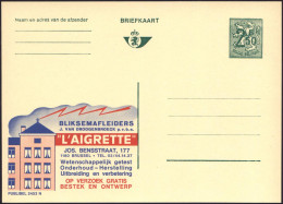 BELGIEN 1970 2,50 F. Reklame-P Ziffer, Grün: BLIKSEMAFLEIDERS "L'AIGRETTE".. = Blitz (schlägt In Haus) Fläm.Text, Ungebr - Clima & Meteorología
