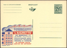 BELGIEN 1970 2,50 F. Reklame-P Ziffer, Grün: BLIKSEMAFLEIDERS "L'AIGRETTE".. = Blitz (schlägt In Haus) Fläm.Text, Ungebr - Climat & Météorologie